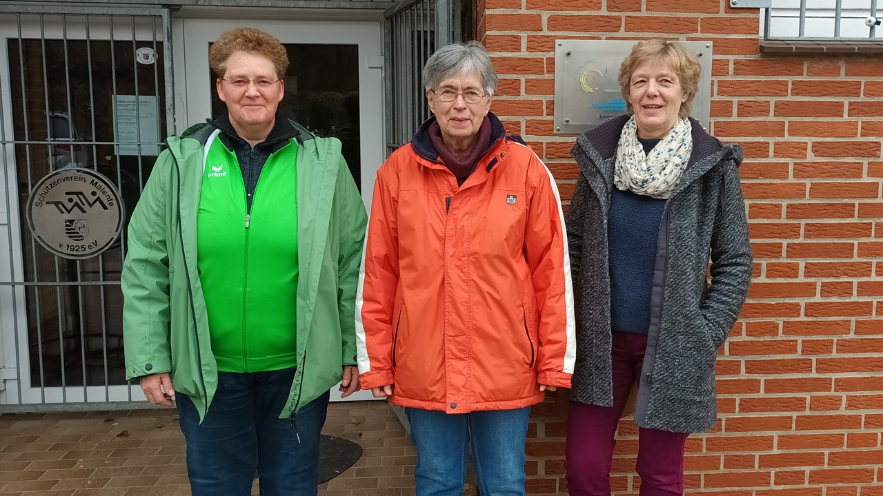 Das Ziel heißt jetzt Landesgold: Sabine Hube, Karin Schröder und Heike Henningsen